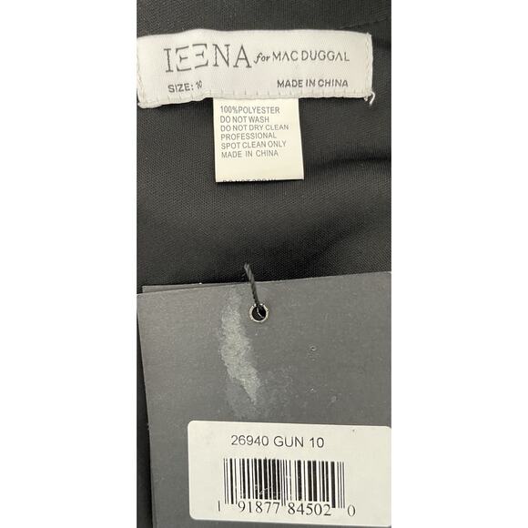 Mac Duggal Ieena 26940 Gunmetal Long Sleeve Sequin Dress Size 10 $398 - Picture 8 of 8